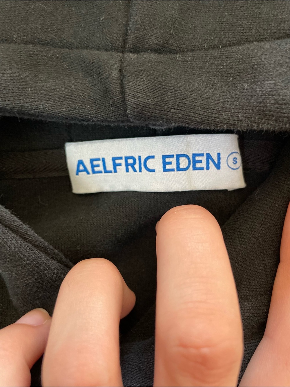 Aelfric Eden Black Hoodie with White Dalmatian and Pink Boots Size S - Picture 4 of 4